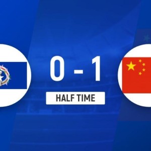 半场-U22国足暂1-0北马里亚纳 拜合拉木补时破门U22国足屡失良机